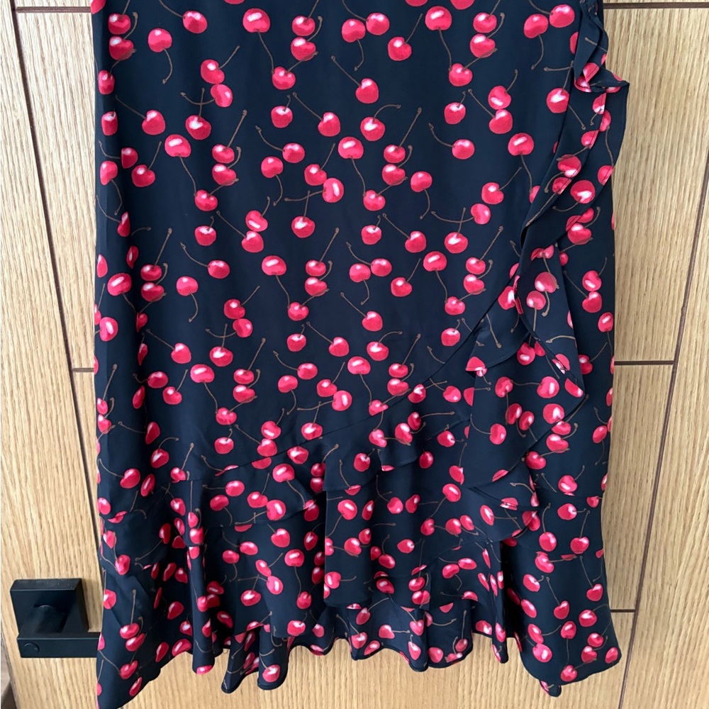 J. Crew 100% Silk Cherry Dress - Picture 7 of 14